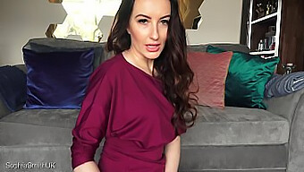 Brunette Beauty Miss Smith In Nylon Stockings Dominates With Foot Fetish