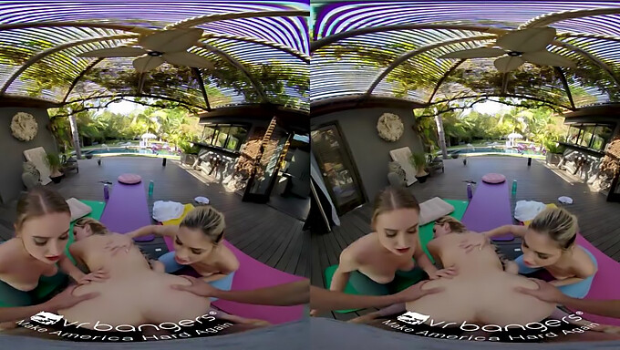 Remaja Muda Dan Seksi Menikmati Matras Yoga Dalam Video Vr Bangers