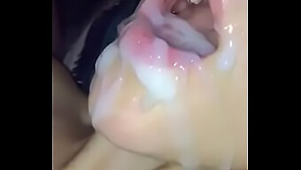 Step Cousin Carol'S Mouth Filled With Creamy Milk