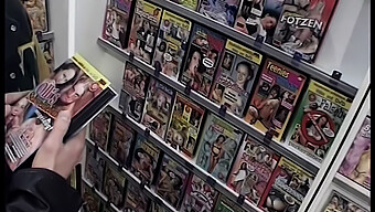 German Teen Gets Seduced Into A Wild Threesome At The Video Store