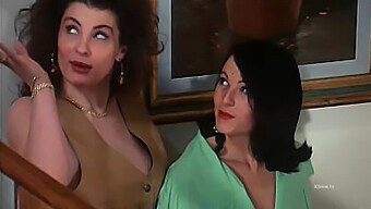 Italian Pornstar In A Fiery Retro Production