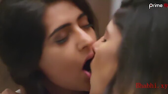 Indian Actress Dixit In Sensual Lesbian Scene With Big Natural Tits