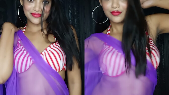 Asian Babe Rekha Boi'S Steamy Striptease