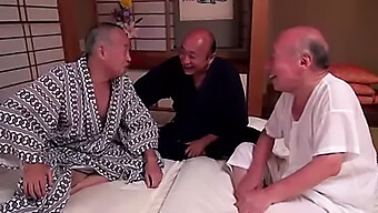 Japanese Teen With Big Natural Tits Joins Shigeo Tokuda And Friends For An Erotic Party