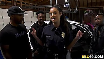 Officer Eliza Ibarra Intensely Services Large Black Shafts