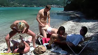 Public Therapy Session Turns Into A Wild Beach Orgy With Taboo German Participants