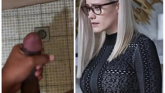 Blondinkändis Olivia Taylor-Dudley I Ett Cfnm-Scenario Med Flera Kukar