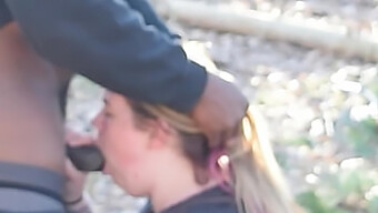 Interracial Bbw Gets Super Head Outdoors