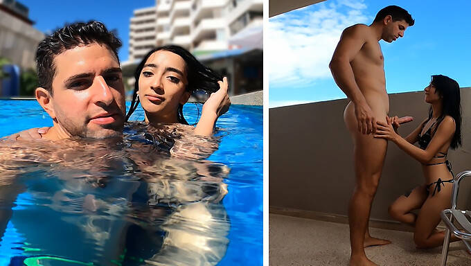 Latina Amadora Pega Na Piscina Para Sexo E Boquete Pov