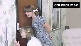 Vintage European Sluts With Pigtails Engage In Hardcore 3some