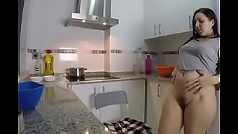 Real Amateur Couple Cooks Up Some Steamy Sex In The Kitchen