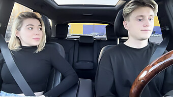 Blonde Beauty Gives A Mind-Blowing Car Blowjob For Free Ride