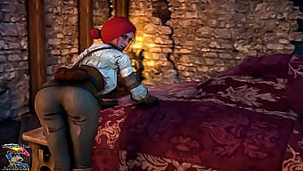 Triss' Winter Adventure In A 3d Game World